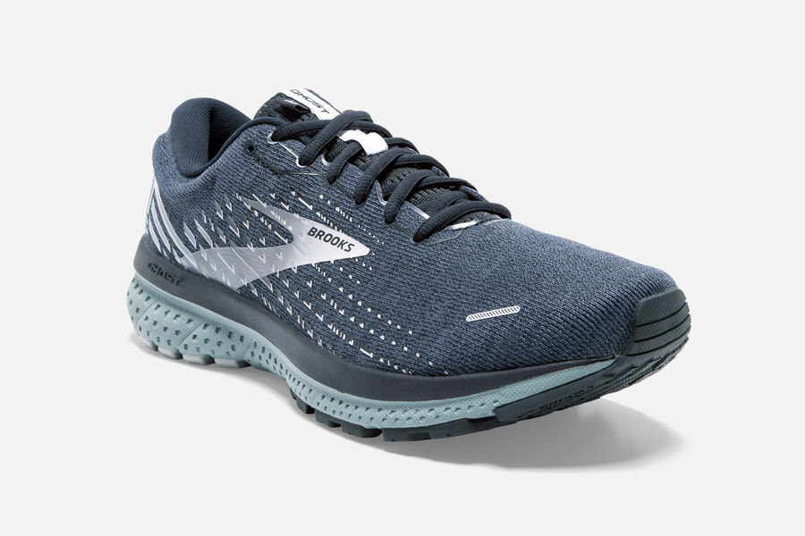 Brooks Ghost 13 Road Running Shoes Mens Navy/Grey 620387-YPA